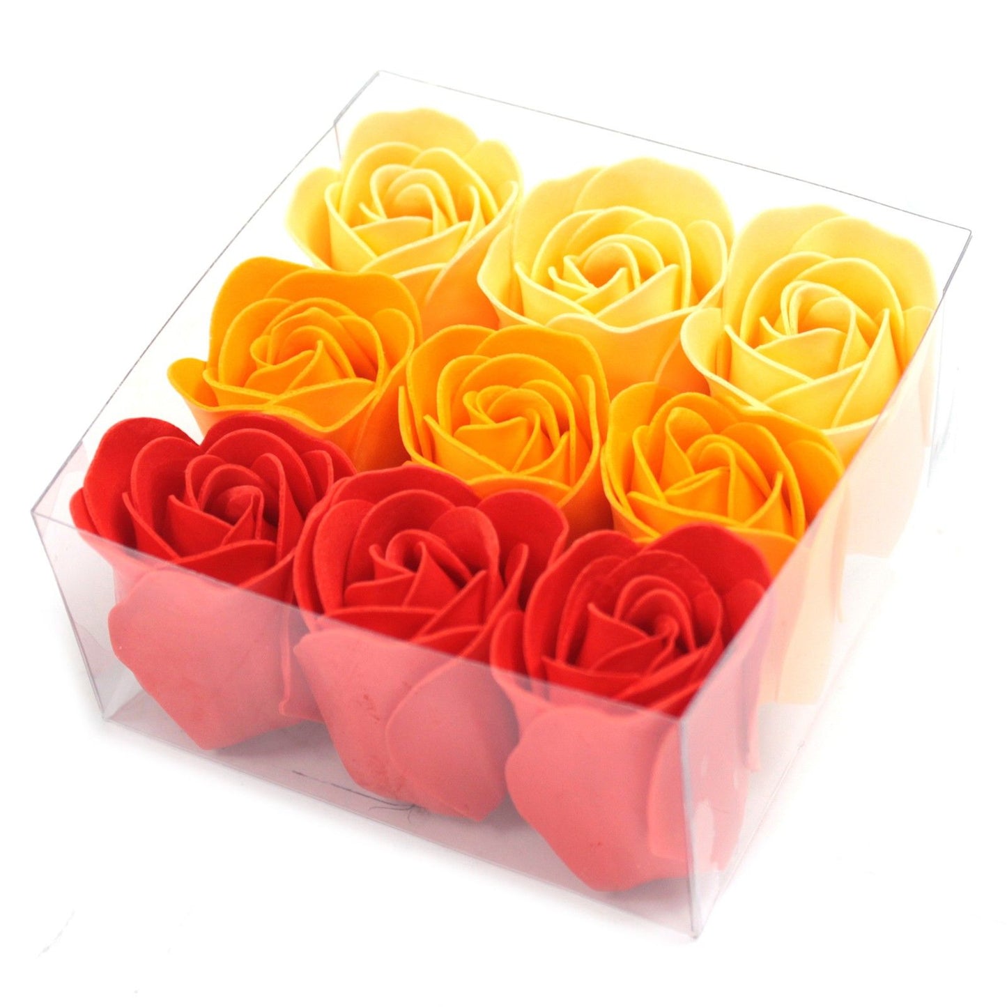Set 9 Rosas de Jabón Melocotón