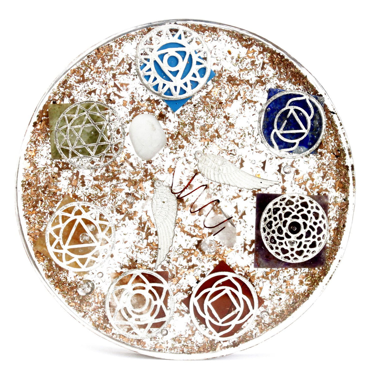 Orgonite de oficina - Angel - Grande - Paquete de organite de escritorio