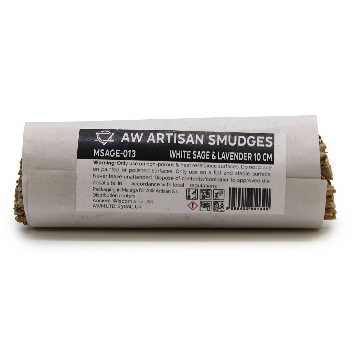 Atado de Hierba - Salvia Blanca y Lavanda 10 cm - Atados de Smudge – Envuelto individualmente