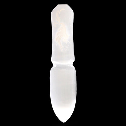 Cuchillo ritual de Selenita - Dejar atrás el pasado - Cuchillos Rituales de Selenita