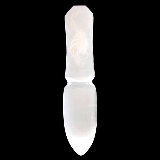 Cuchillo ritual de Selenita - Dejar atrás el pasado - Cuchillos Rituales de Selenita