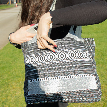 Bolsas de Jacquard Natural - Caravana Urbana - Bolsa Wander Muse