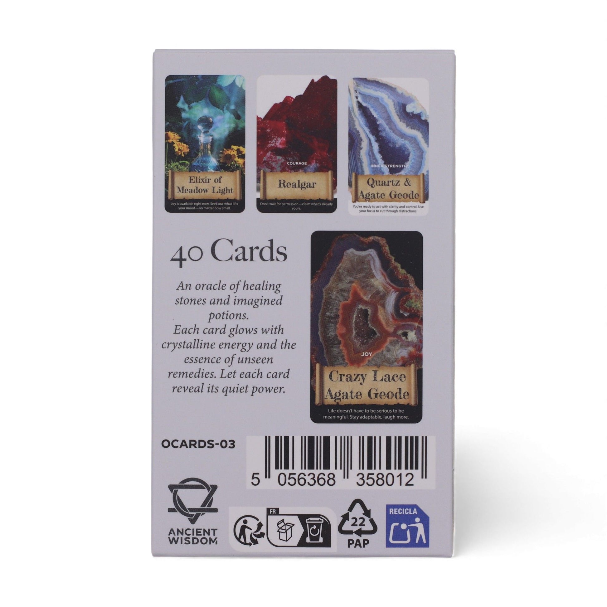 Cartas del Oráculo de Cristales y Elixires – Baraja de Energía Curativa - Cartas de oráculo