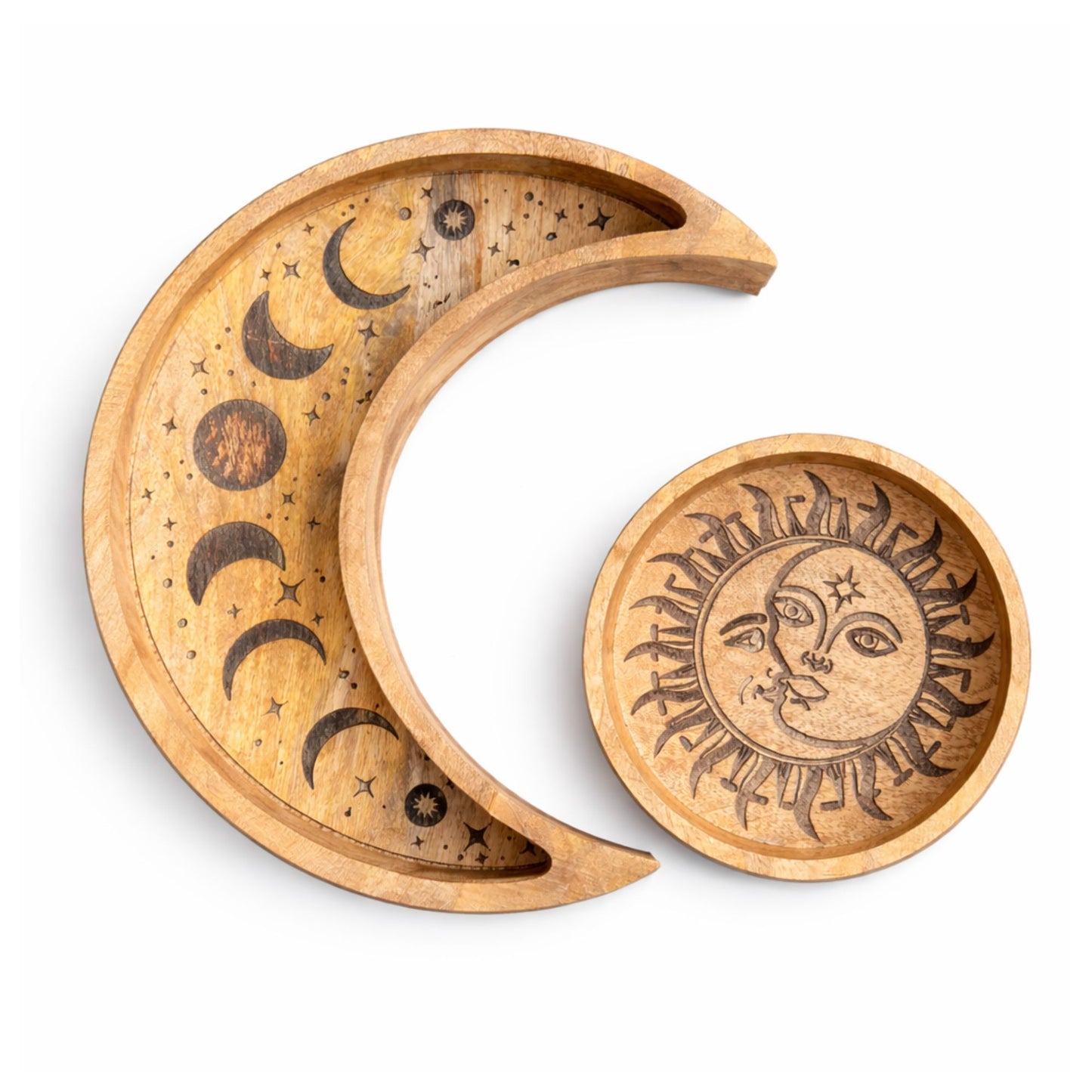 Bandeja redonda con forma de luna S/2