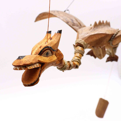 Dragón Volador Natural 37cm