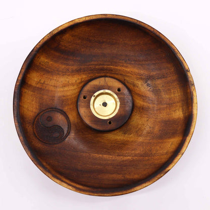 Disco porta incienso para conos y varillas - Ying & Yang - Soporte de Incienso