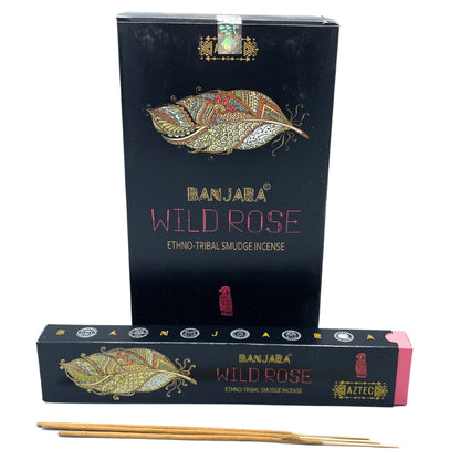 Incienso Banjara Tribal Smudge - Rosa Salvaje - Incienso Banjara Tribal Smudge
