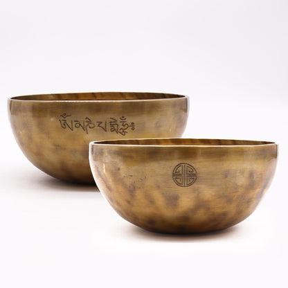 Cuenco lunar nepalí extra grande - (aprox. 1450 g) - 22 cm