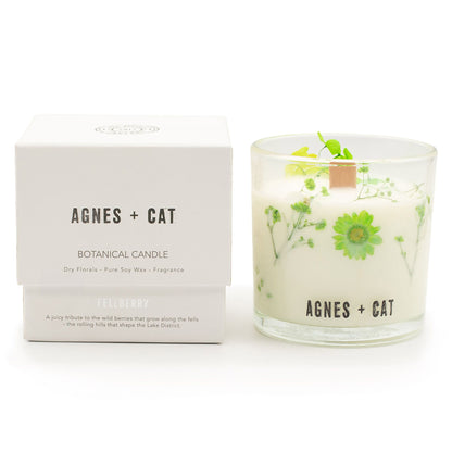 Agnes + Cat Vela de Cera de Soja Botánica - Fellberry - Agnes + Cat Velas botánicas de cera de soja, Cruelty Free