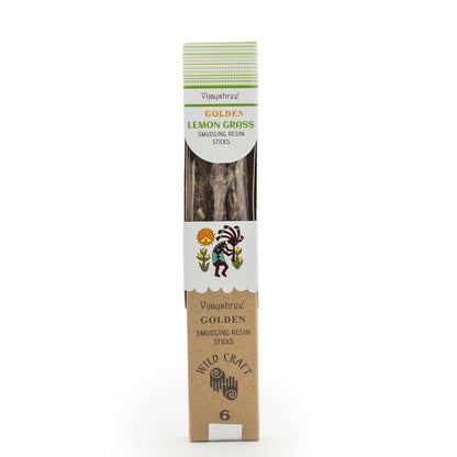 Palitos de resina para sahumar de hierba limón dorada - 30 g