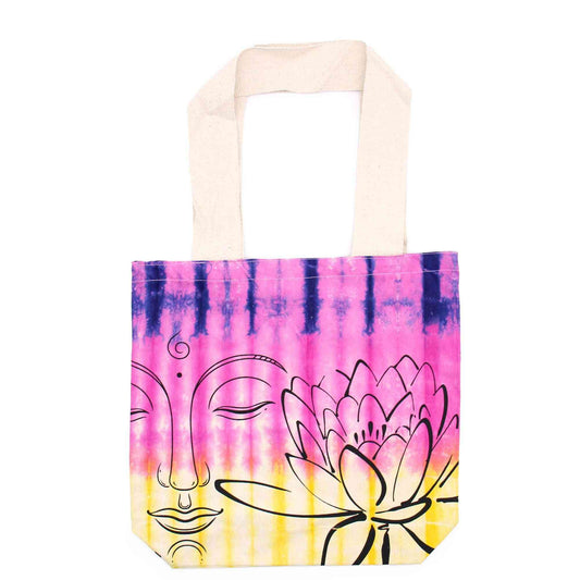 Bolsas de Algodón "Tie Dye" (170g) - 38x42x12cm - Lotus Buddha - Multi Color - Asa Natural - imagen 4 - El Bazar de Tizar