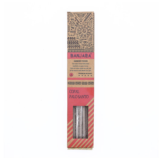 Banjara Palitos de Palo Santo para sahumar - Juego de 6 - Caja - Banjara Palo Santo Palitos de purificación