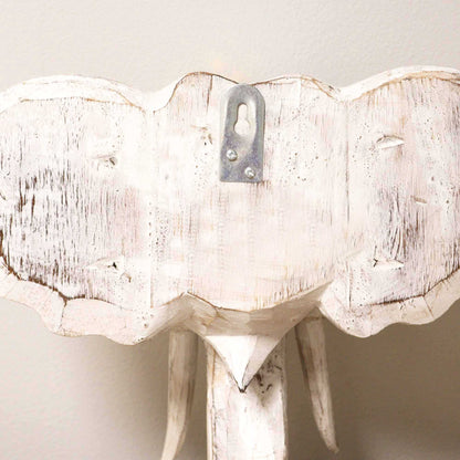 Cabeza Grande de Elefante - Oro y Blanco