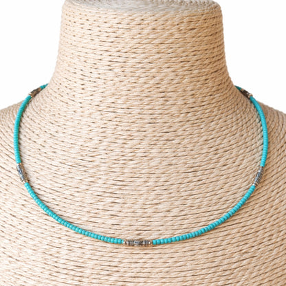 Collar nepalí de gemas extrafinas - Turquesa y lágrima