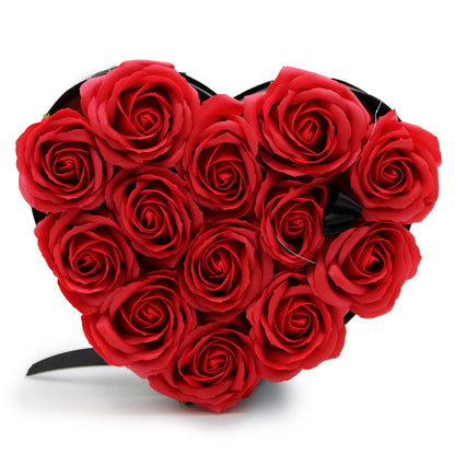 Caja de Regalo - Rosas de Jabón · 13 ud Rojo Corazón