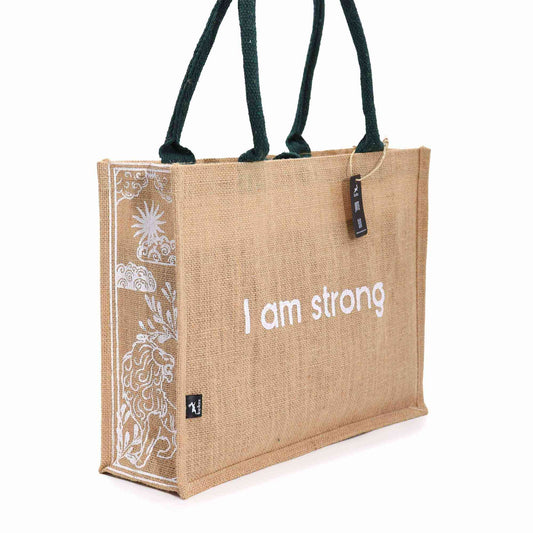 Bolsa Grande de Yute Hop Hare - Soy Fuerte - Bolsa Grande de Yute Hop Hare
