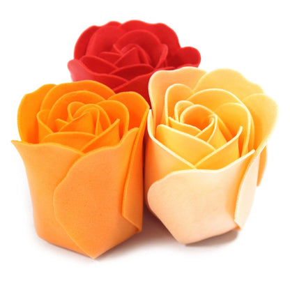 Set 9 Rosas de Jabón Melocotón