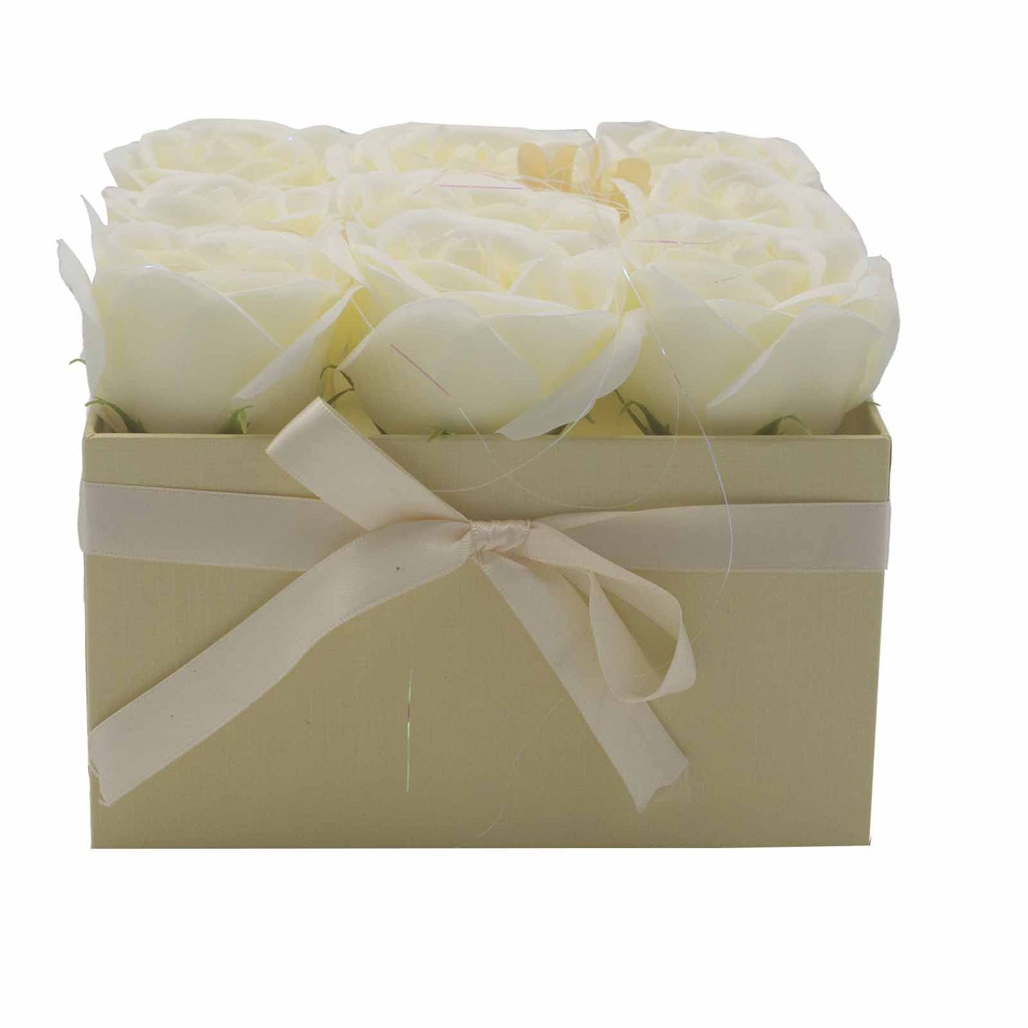 Caja de Regalo - Rosas de Jabón · 9 ud Crema