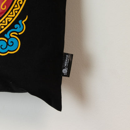 Bolso tote icónico y clásico - Sol del Zodíaco - Negro 6 oz