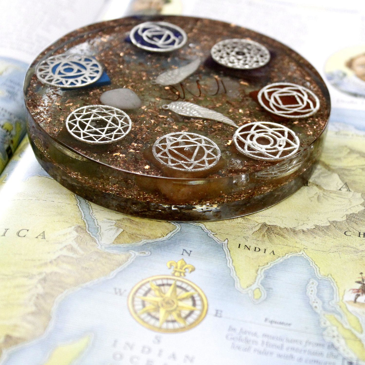 Orgonite de oficina - Angel - Grande - Paquete de organite de escritorio