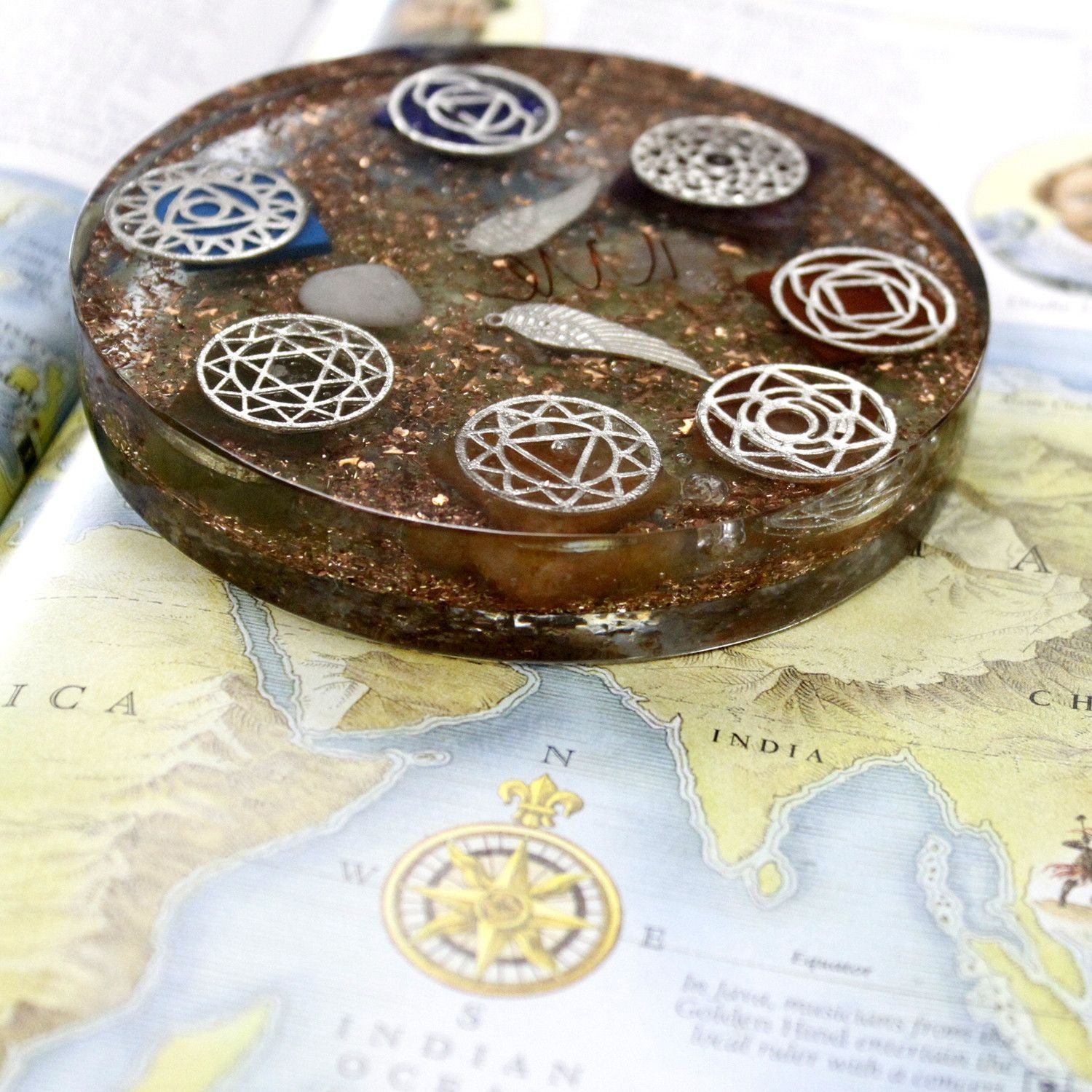 Orgonite de oficina - Angel - Grande - Paquete de organite de escritorio
