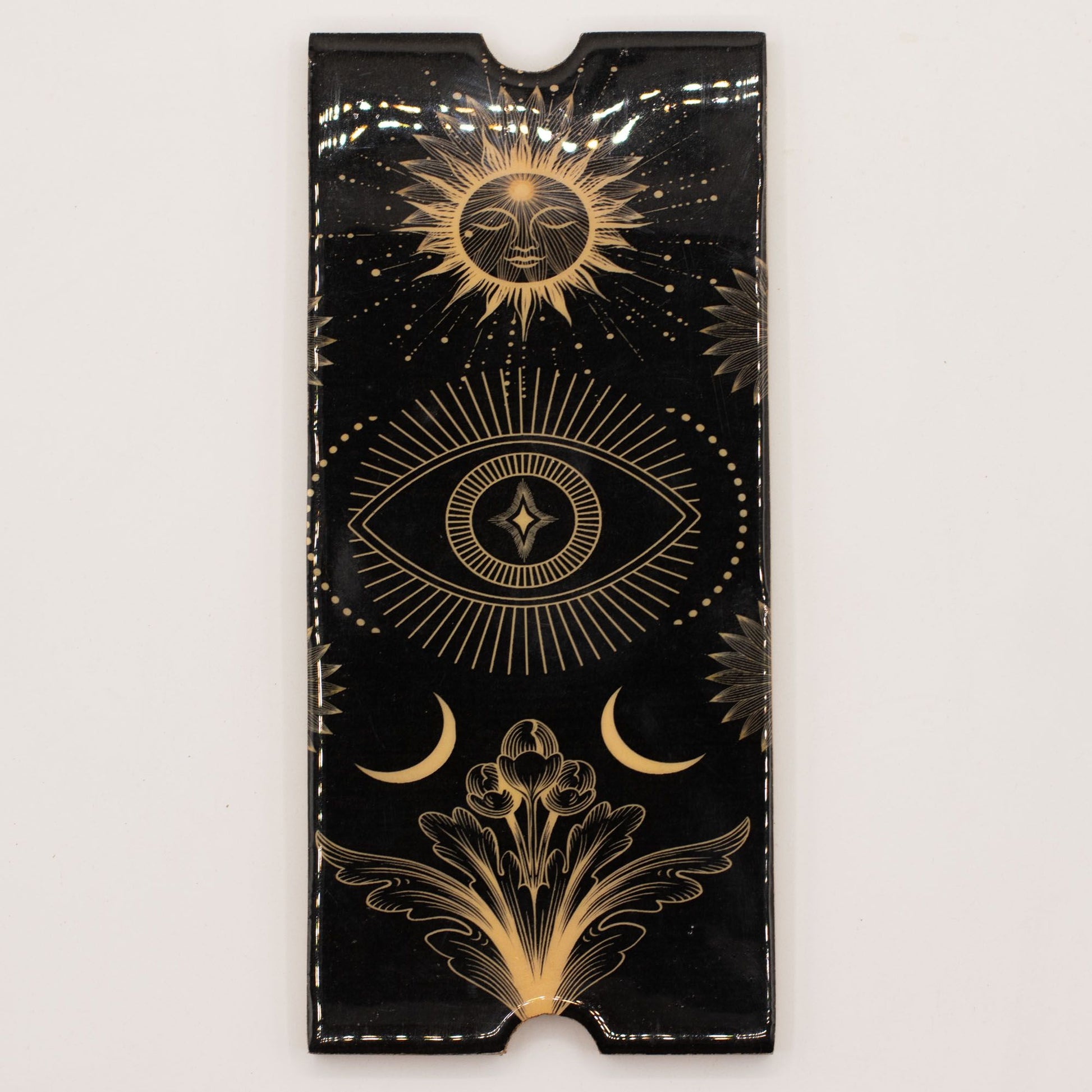 Caja de tarot de cuatro compartimentos con soporte para cartas - Almacenamiento de cartas del Tarot y cajas de lectura, Artis