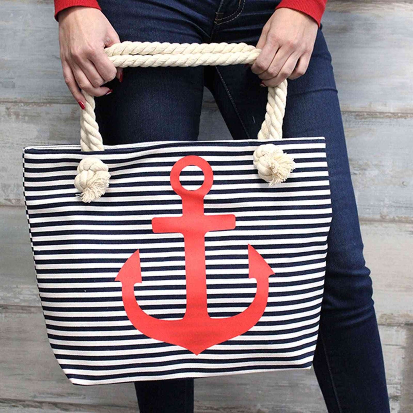 Bolso shopper con asa de cuerda - tropical tucán
