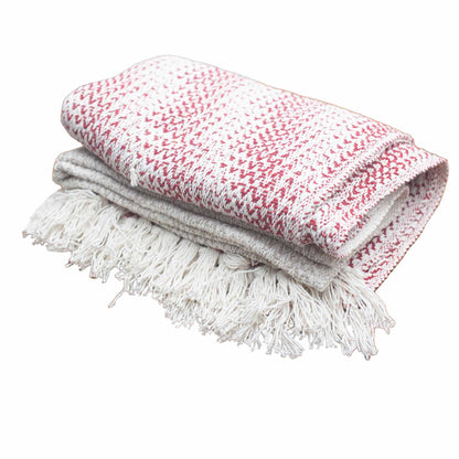 Mantas boho de confort - Ruby a dos tonos
