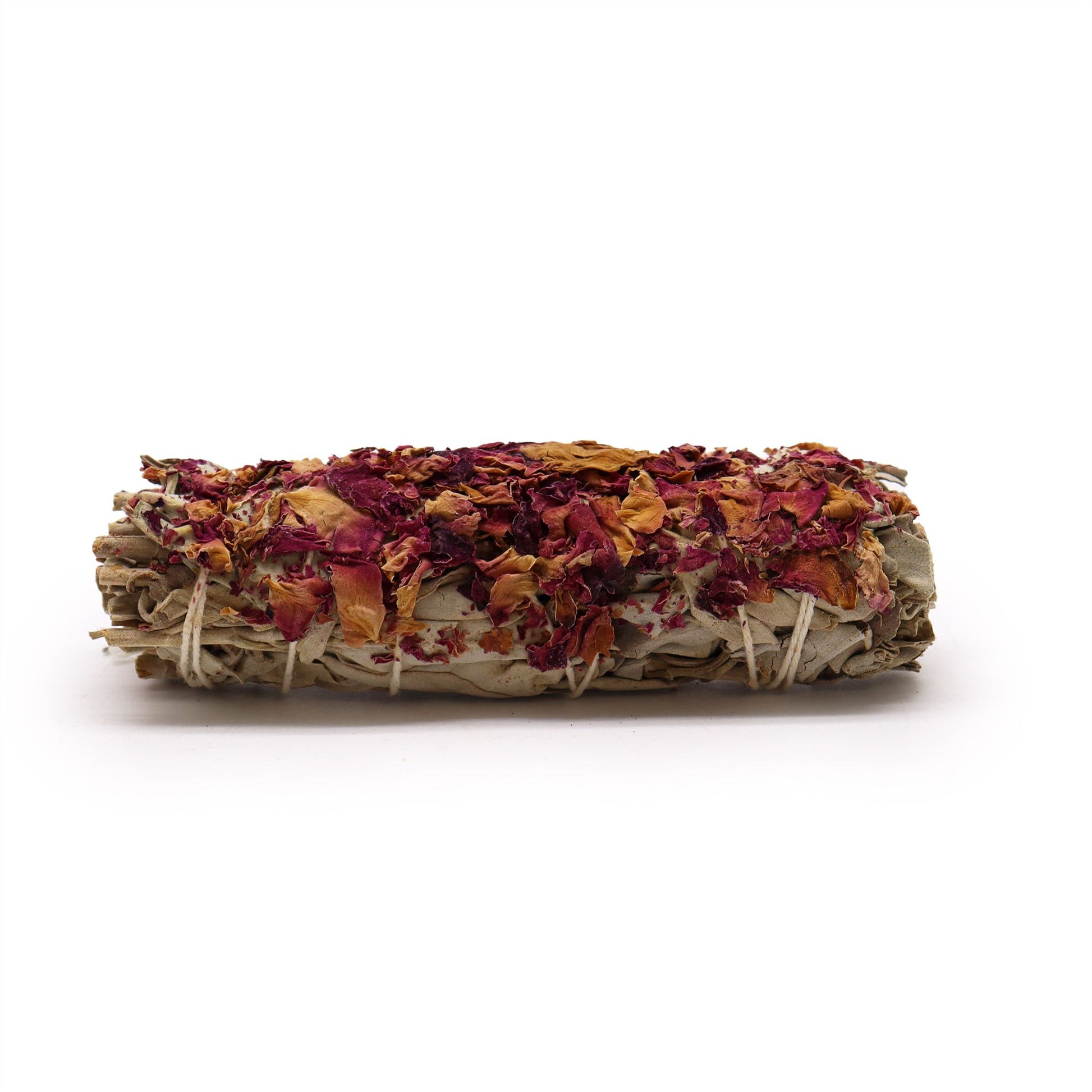 Atado de Hierba - Salvia Blanca y Rosa de Castilla - Atados de Smudge – Envuelto individualmente