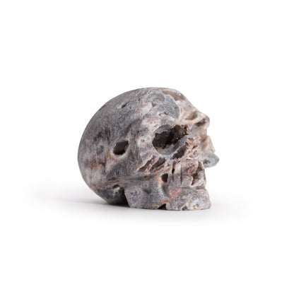 Craneo Tallado en Geodas de Calcita - (Aprox 4,5 cm) - Piedras Geodes de Calcita