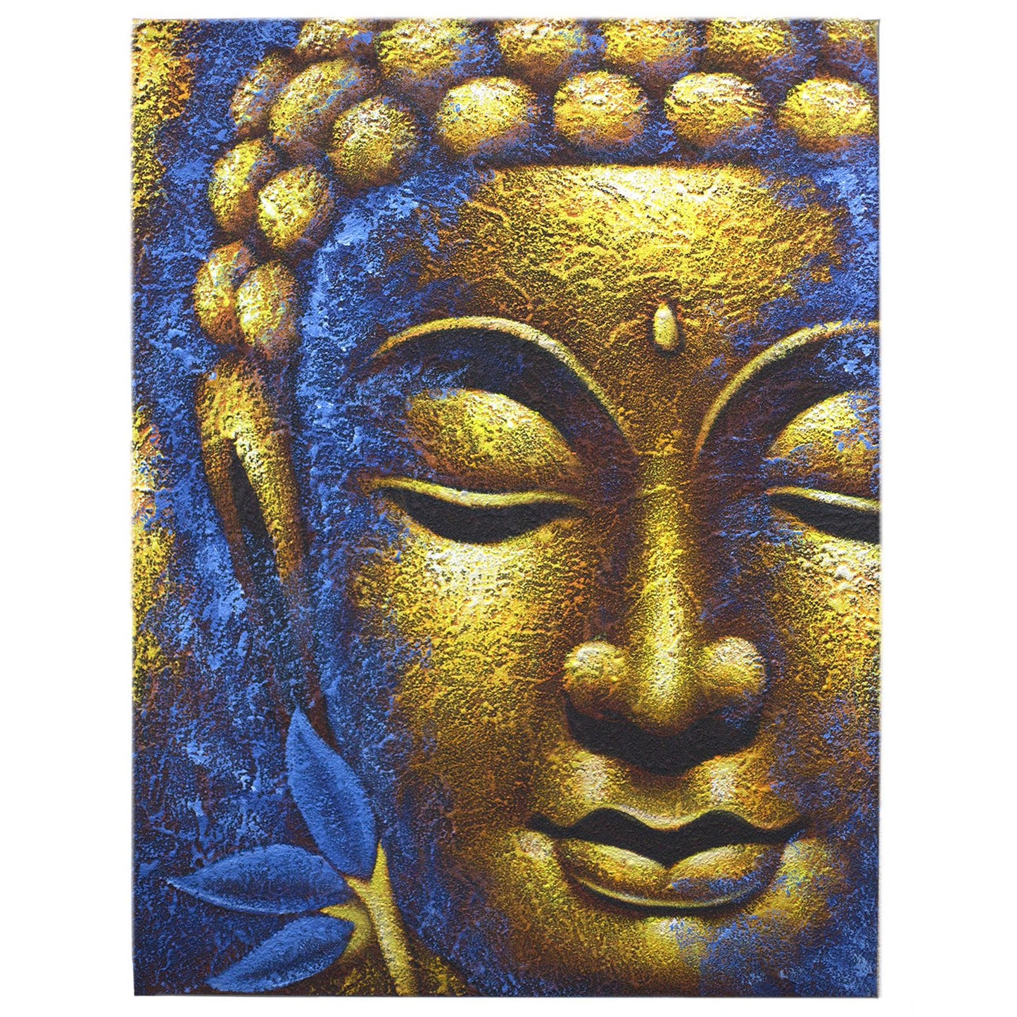 Cuadro de Buda · Flor de Loto y Rostro Dorado