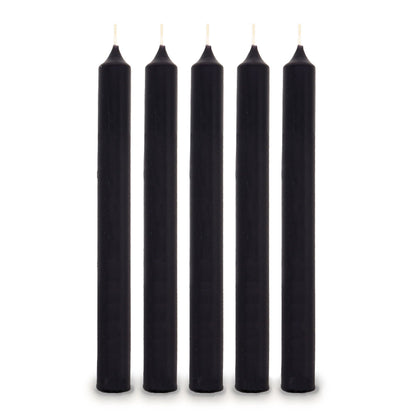 Negro Velas de la cena a Granel (100)