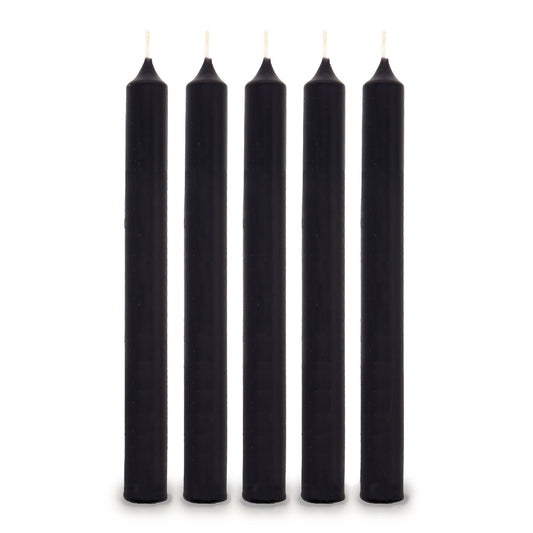 Negro Velas de la cena a Granel (100)
