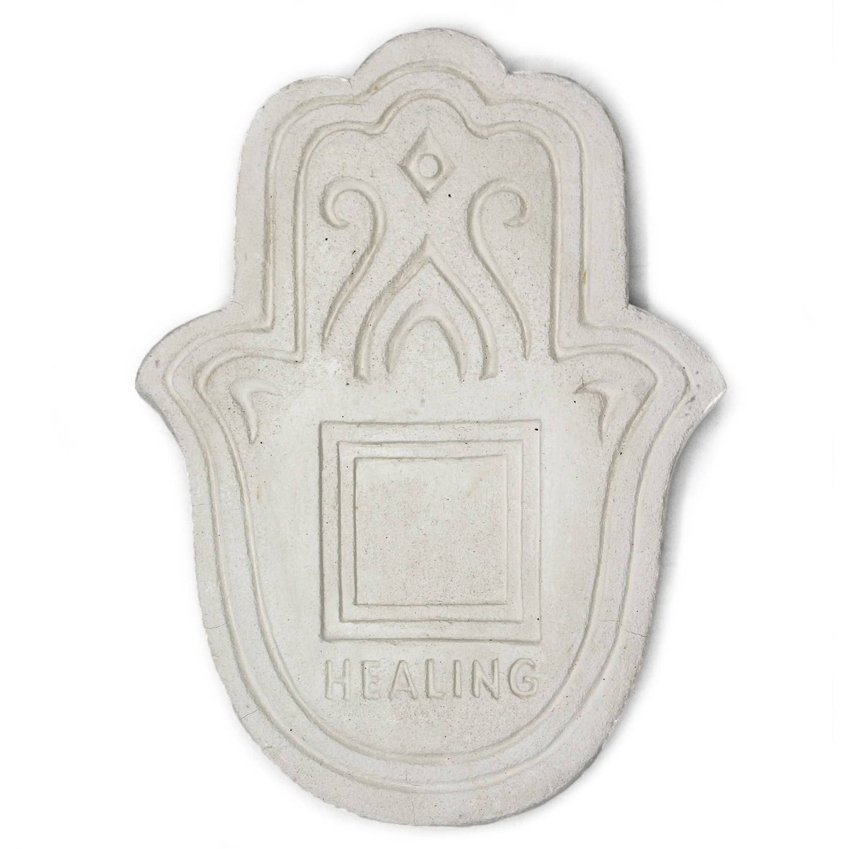 Plato de Incienso Curativo - Piedra Blanca - Placa de Sanación para Incienso