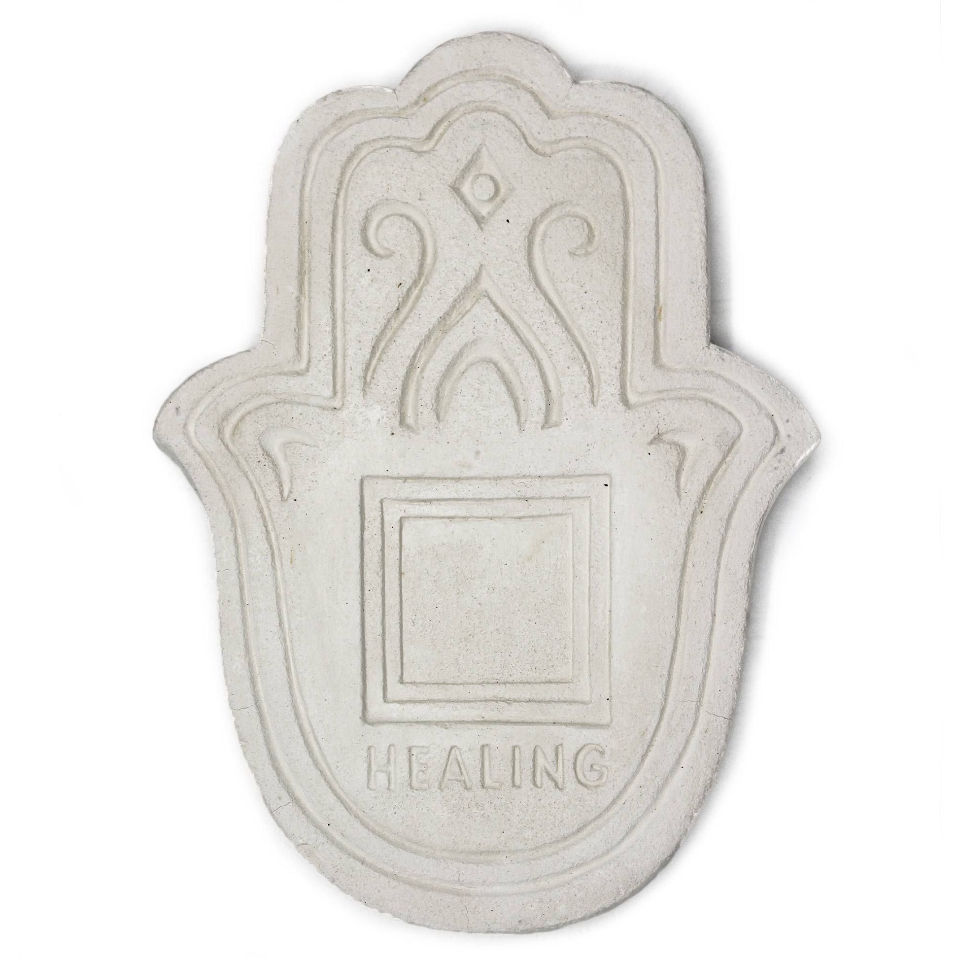 Plato de Incienso Curativo - Piedra Blanca - Placa de Sanación para Incienso
