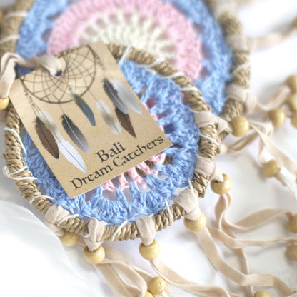 Atrapasueños-Macramé Rosa 12cm (Colores Surtidos)