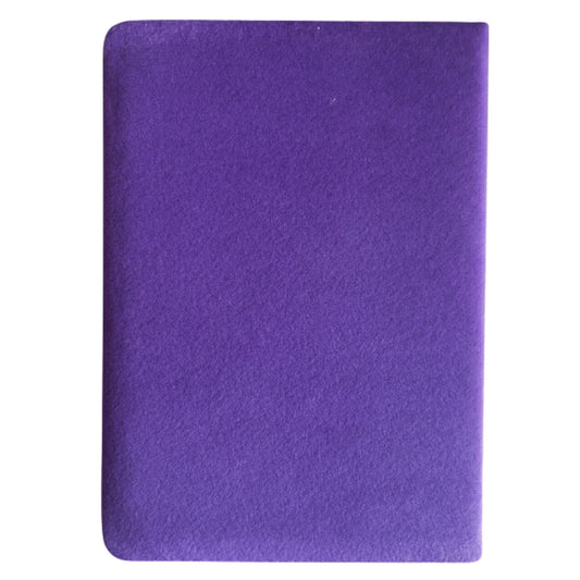 Cuaderno de terciopelo morado - 80 páginas - Crea magia