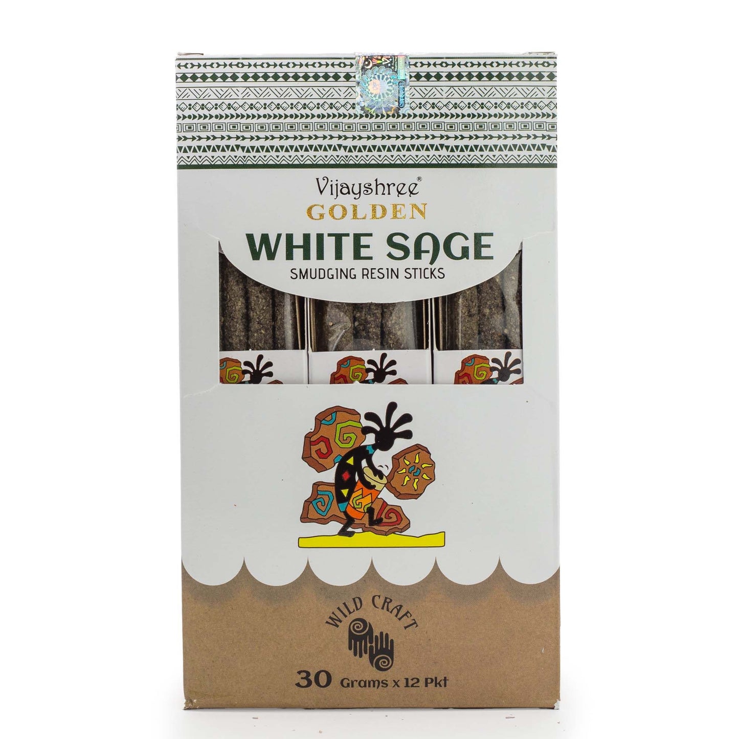 Varillas de resina para difuminar salvia blanca dorada 30g (6 unidades) - Varillas de resina para Defumar