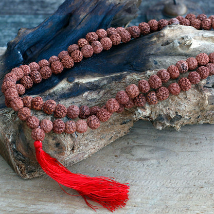 108 Rudraksha Japa Mala - Marrón