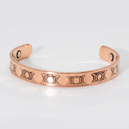Pulseras Masculinas de Cobre Macizo con Imanes (surtidas)