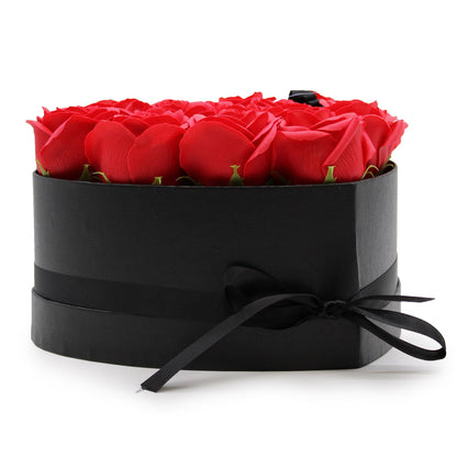 Caja de Regalo - Rosas de Jabón · 13 ud Rojo Corazón