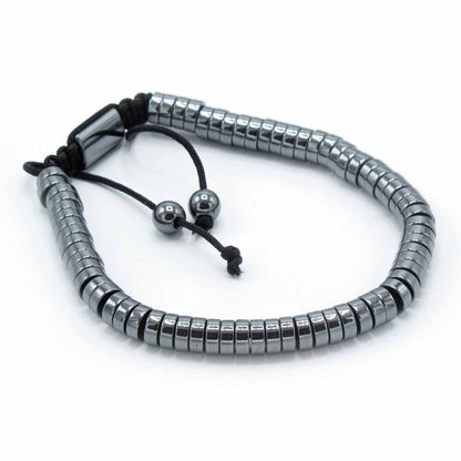 Pulsera Magnética Shamballa de Hematita - Círculos