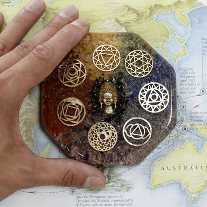 Orgonite de oficina - árbol de la vida - Grande - Paquete de organite de escritorio