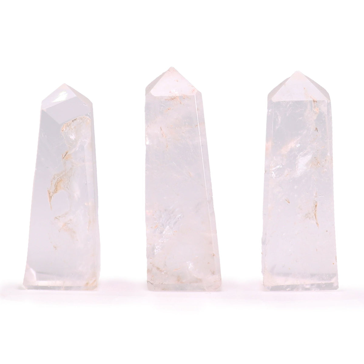 Puntas de obelisco de piedra preciosa aprox. 5 cm - Cuarzo claro - Puntas del Obelisco de Piedras Preciosas