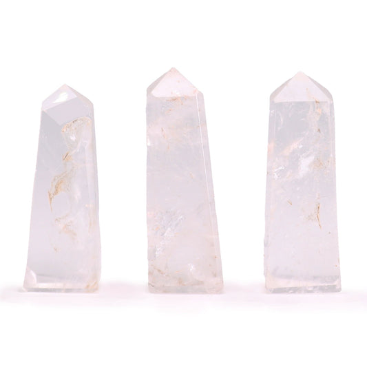 Puntas de obelisco de piedra preciosa aprox. 5 cm - Cuarzo claro - Puntas del Obelisco de Piedras Preciosas