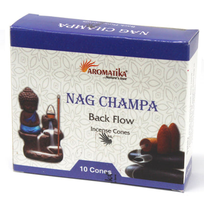 Conos de Incienso Reflujo Aromatika - Nag Champa