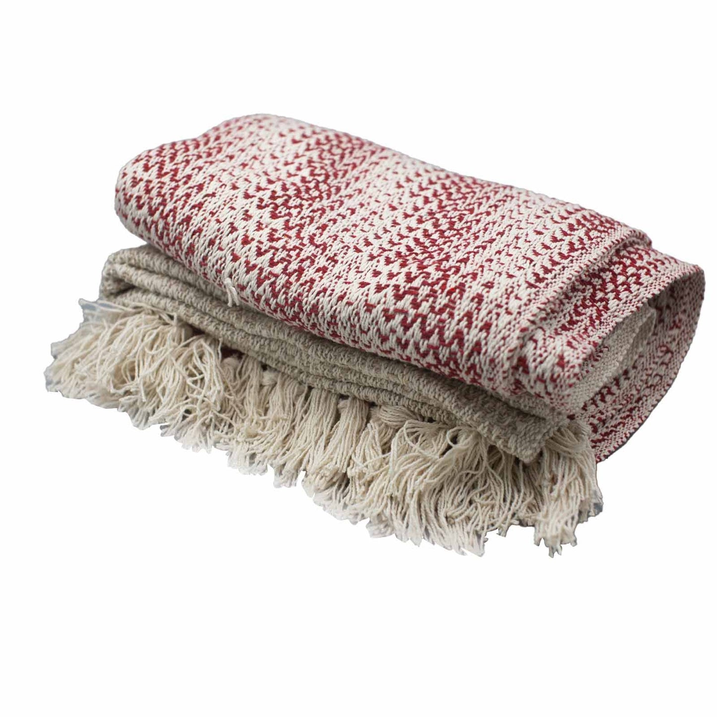 Mantas boho de confort - Ruby a dos tonos
