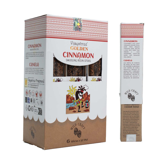 Palitos de resina para sahumar con canela dorada - 30 g - Varillas de resina para Defumar