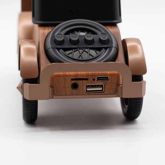 Haut-parleur de voiture classique et support de téléphone - Bluetooth - 5 watts