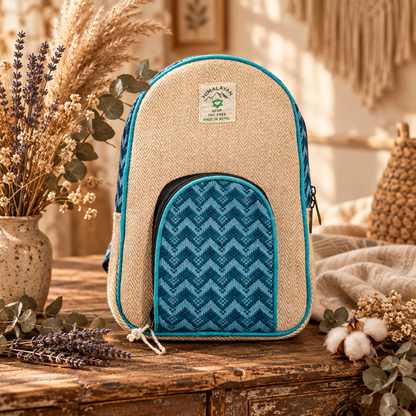 Sac à dos moyen Katmandou – Motif Dhaka (30x21x9cm)